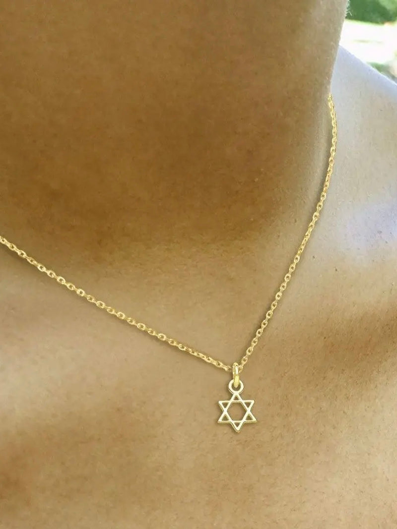 Tiny Star of David Necklace