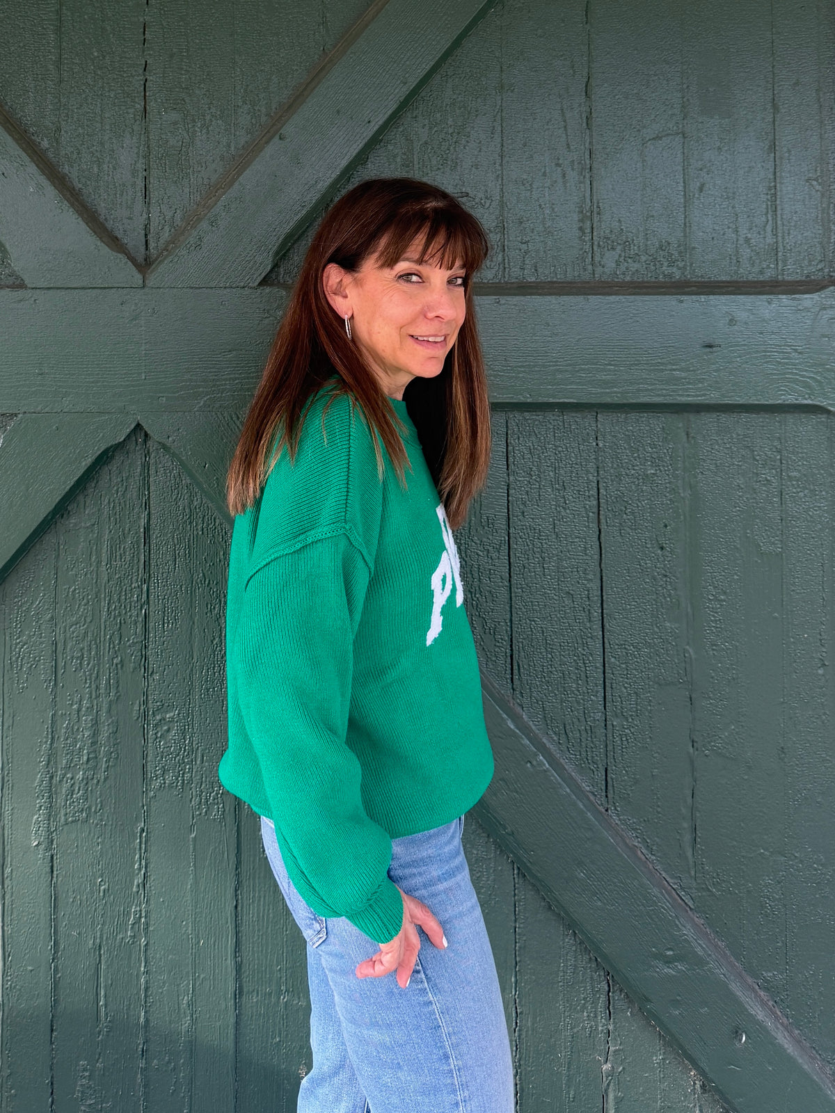Philadelphia Eagles Philly Sweater – Green Game Day Knit Pullover