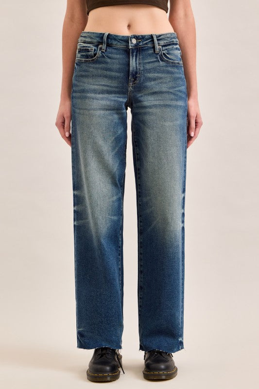 Hidden Logan Mid-Rise Dad Jeans