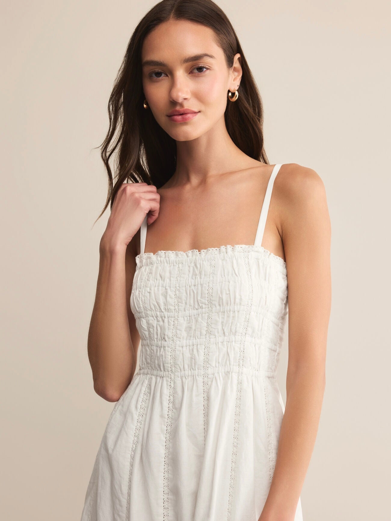 DANI EMBROIDERED MIDI DRESS