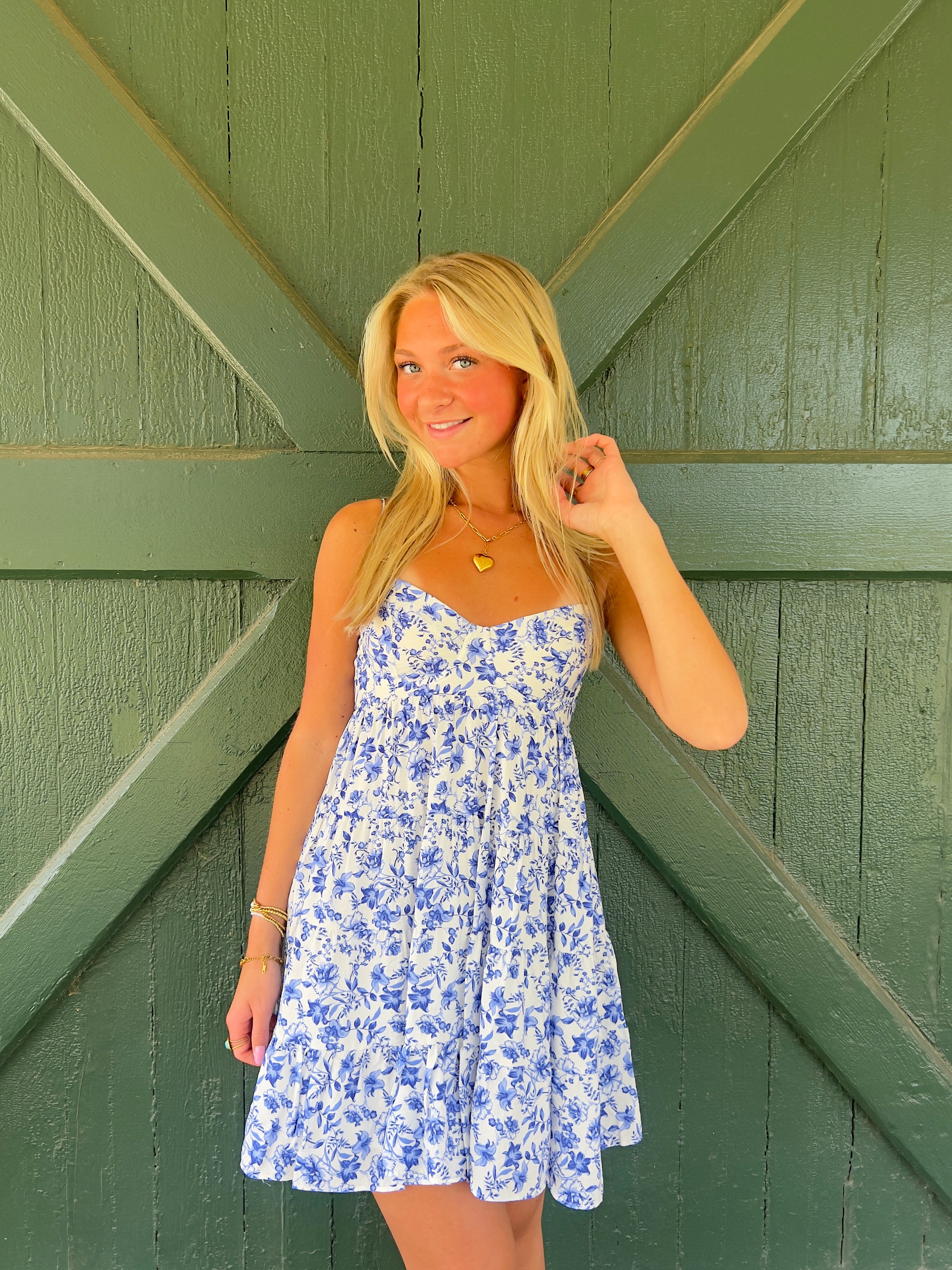 Napa Life Dress-Blue Morango