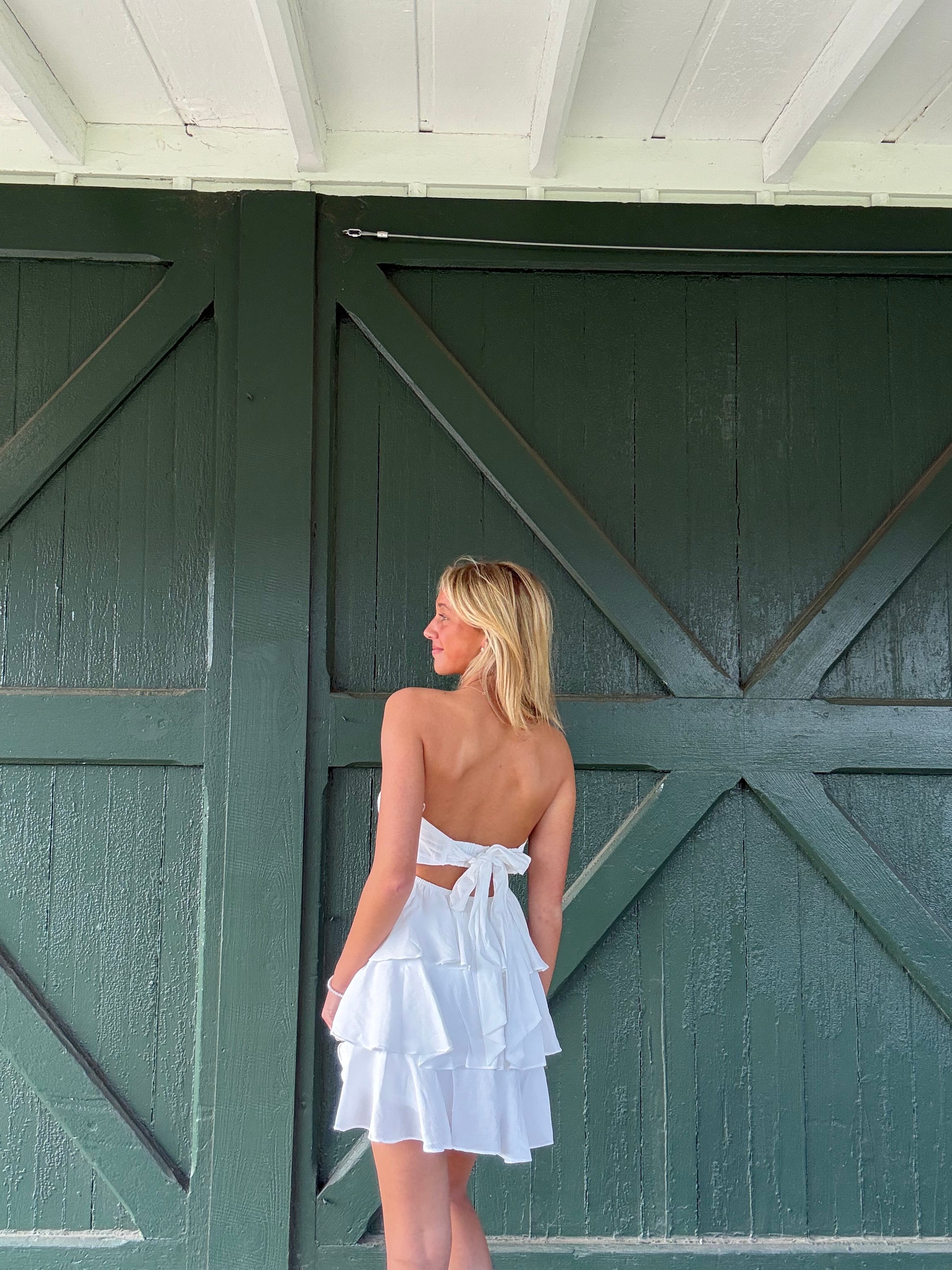 The Marbella Mini Dress - White