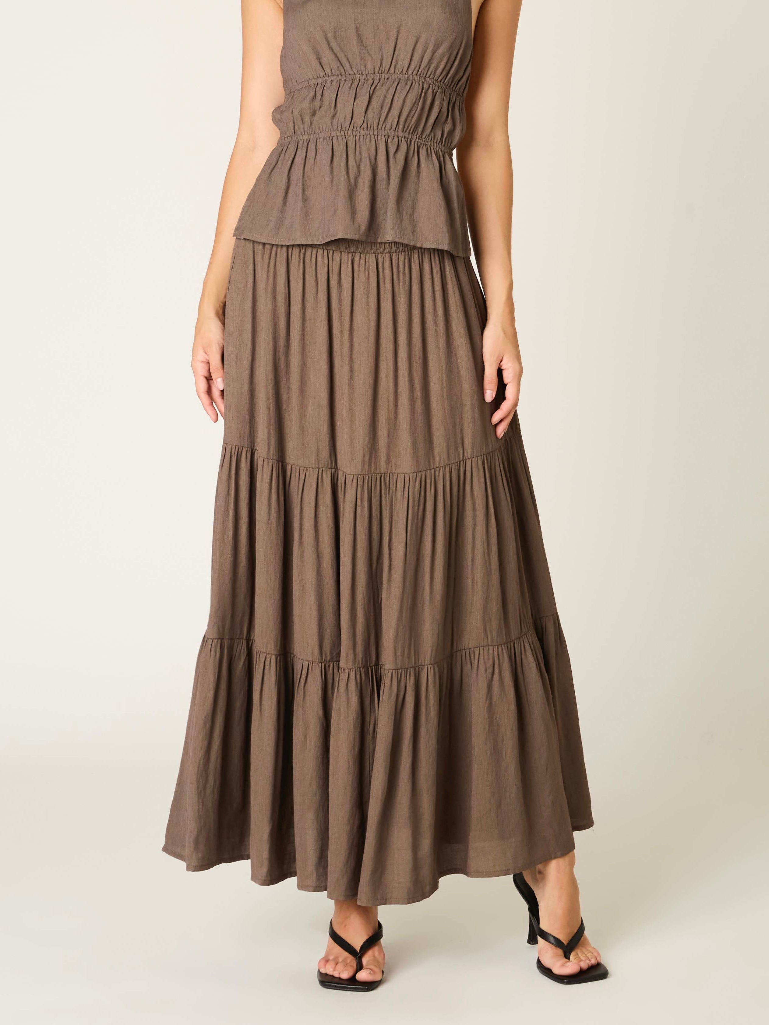 Julia Midi Tiered Skirt