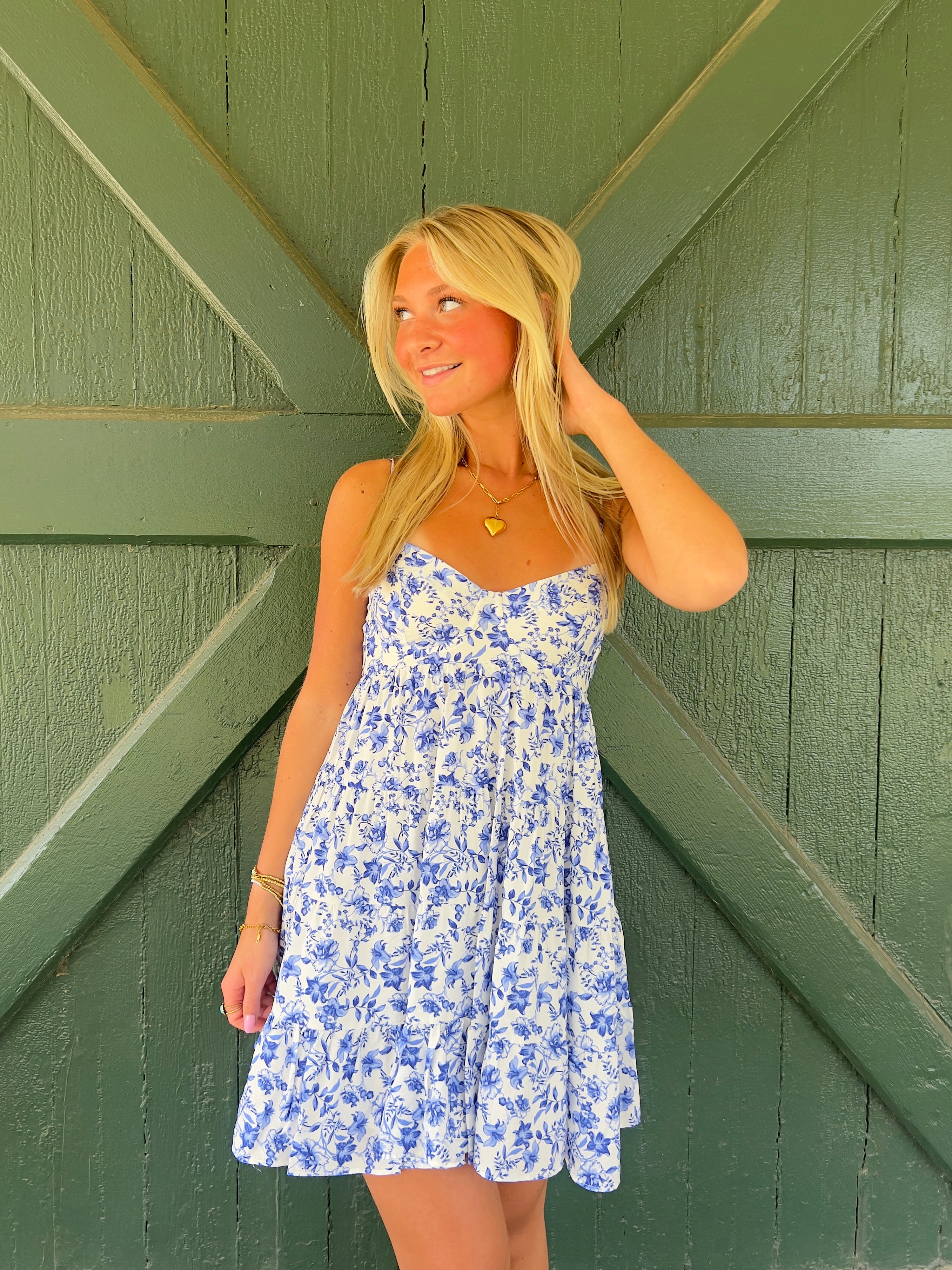 Napa Life Dress-Blue Morango