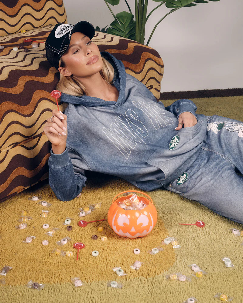 Boys Lie DONE DENIM RACER HOODIE