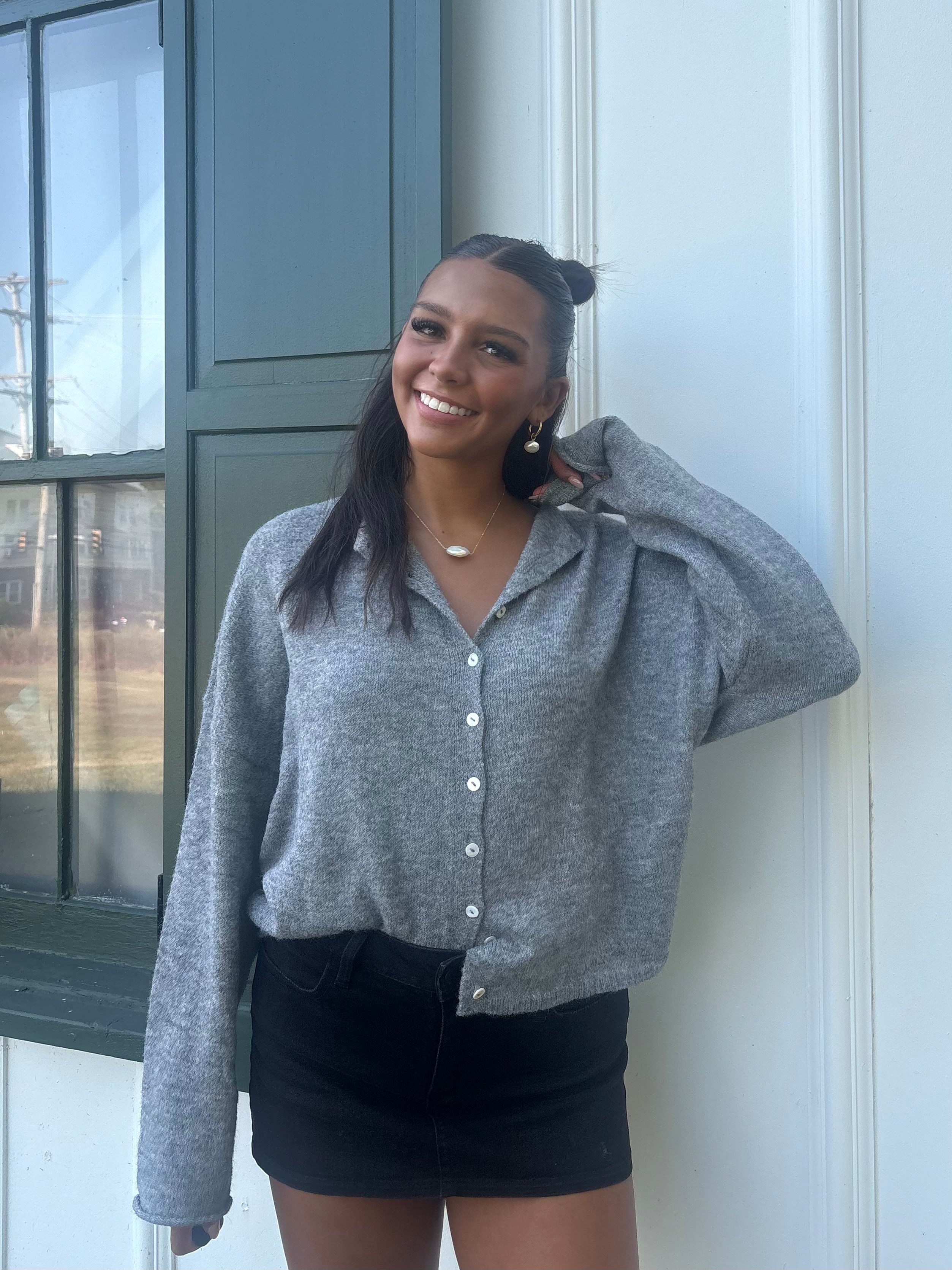 The Heather Grey It Girl Cardigan