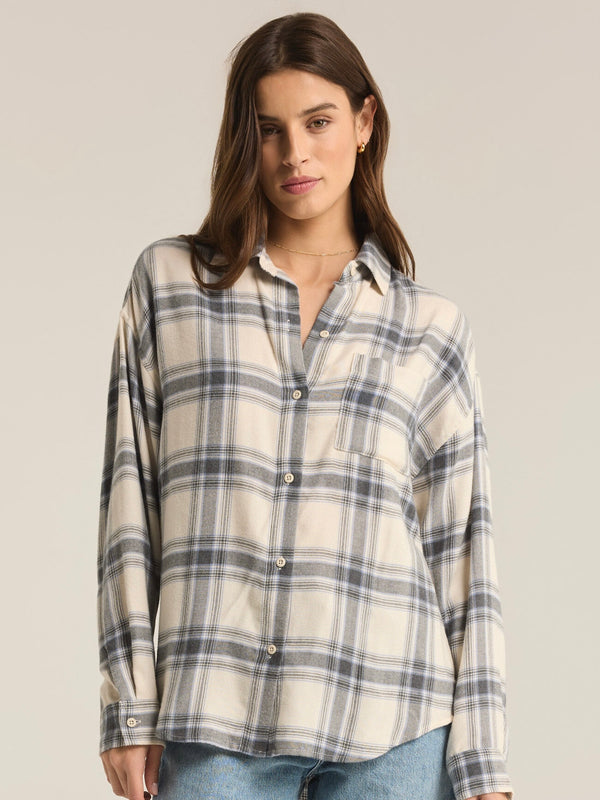 River Plaid Button Up