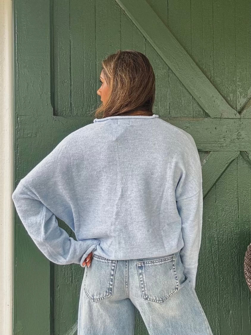 The Sky Blue It Girl Sweater