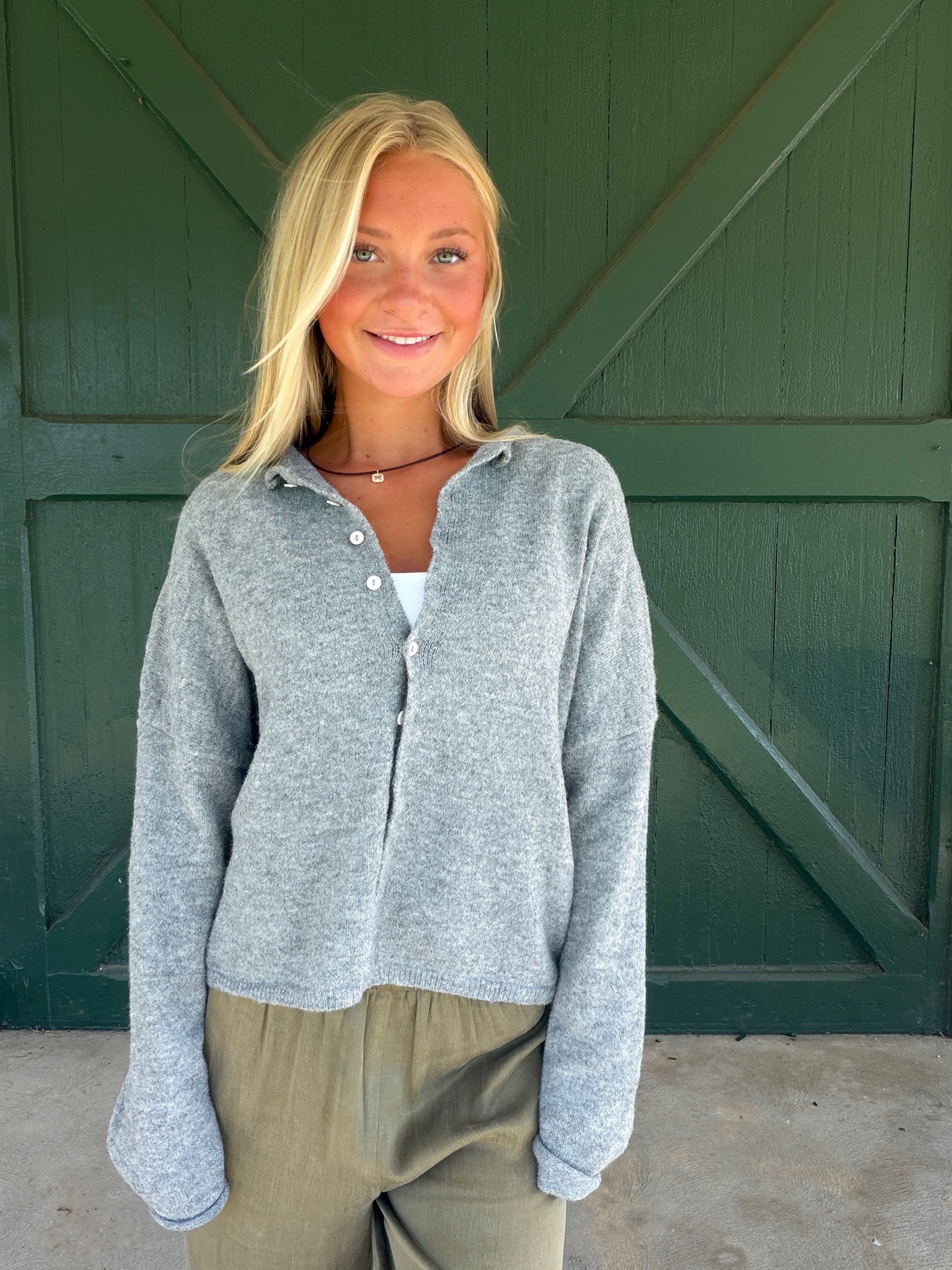 The Heather Grey It Girl Cardigan
