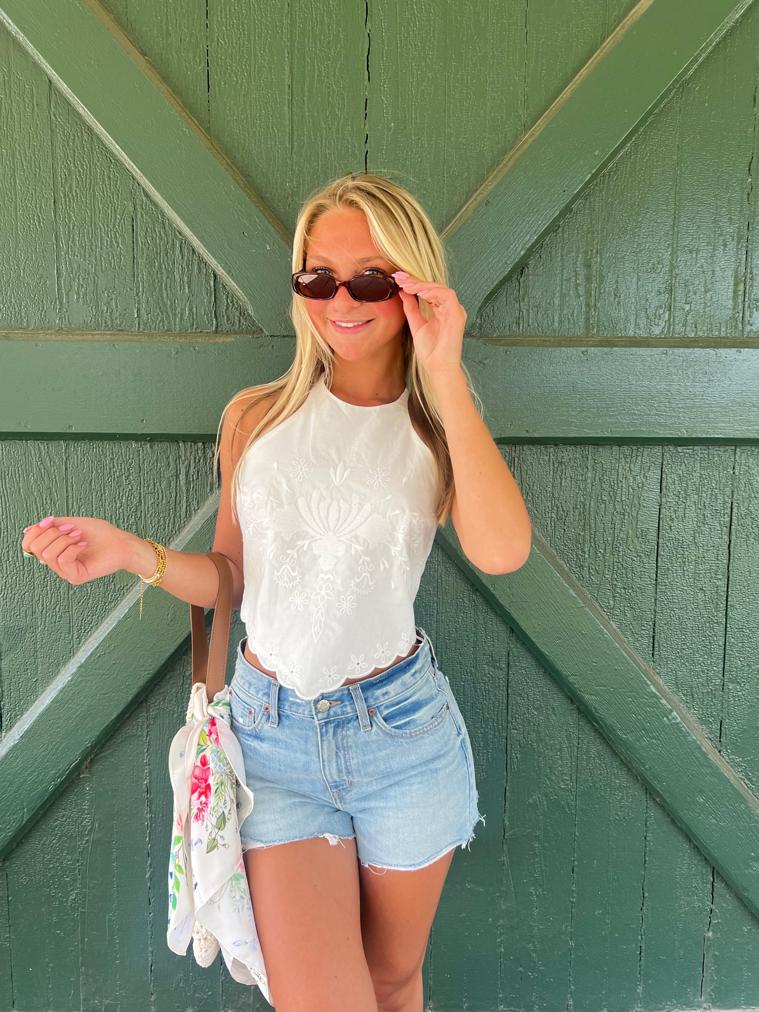 The Diamond Drift Handkerchief Top