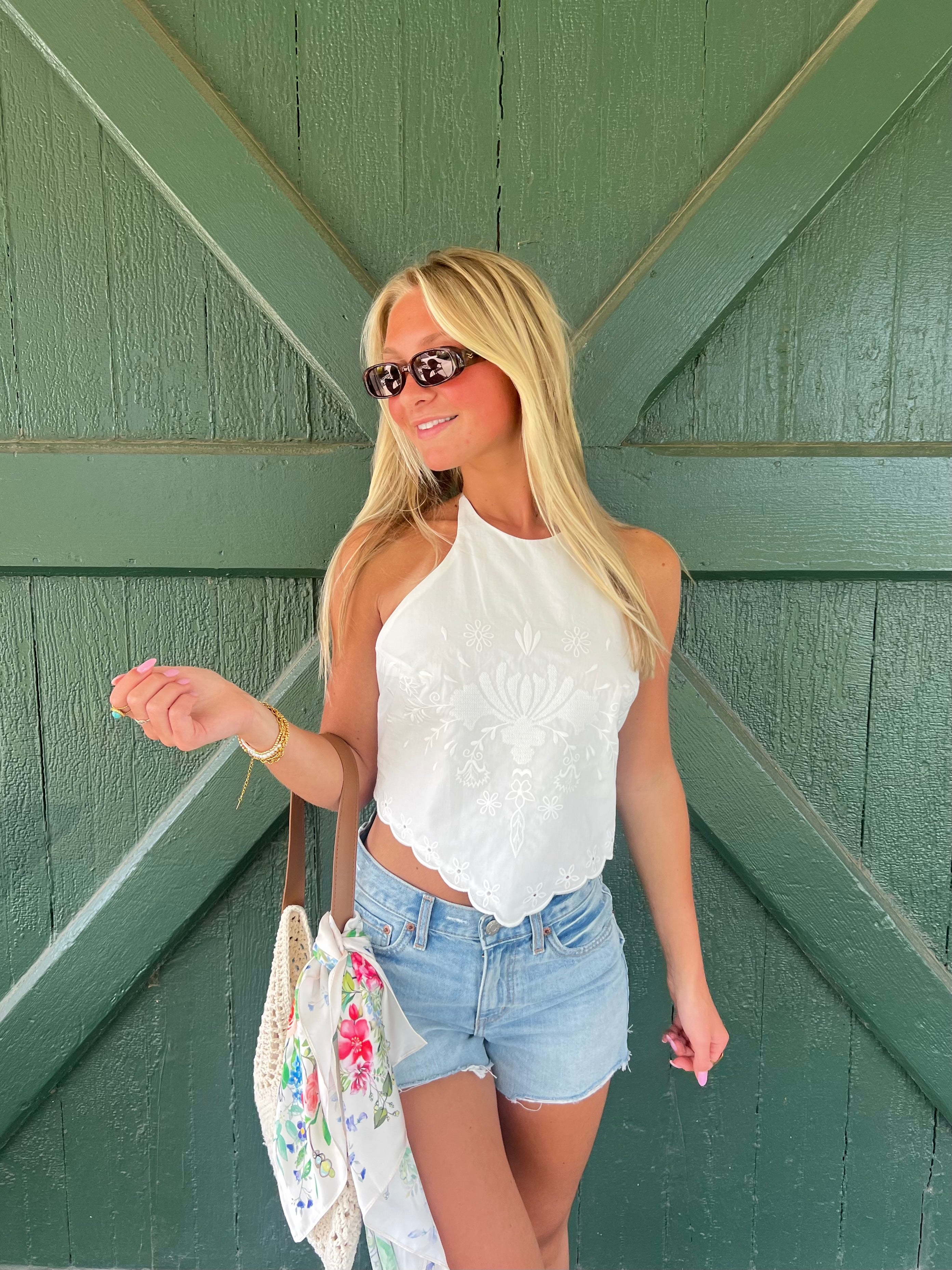 The Diamond Drift Handkerchief Top