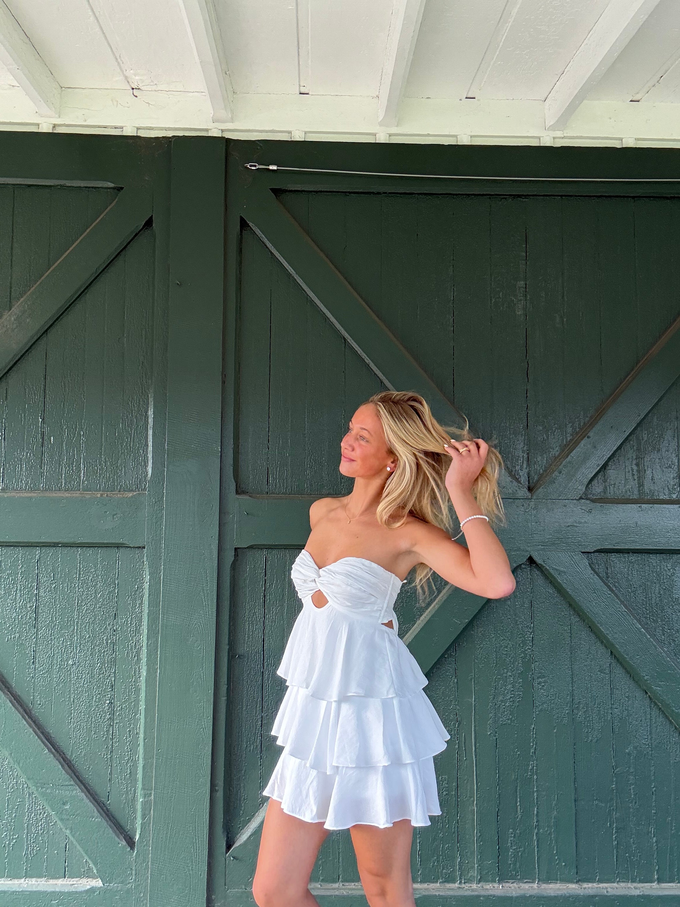 The Marbella Mini Dress - White