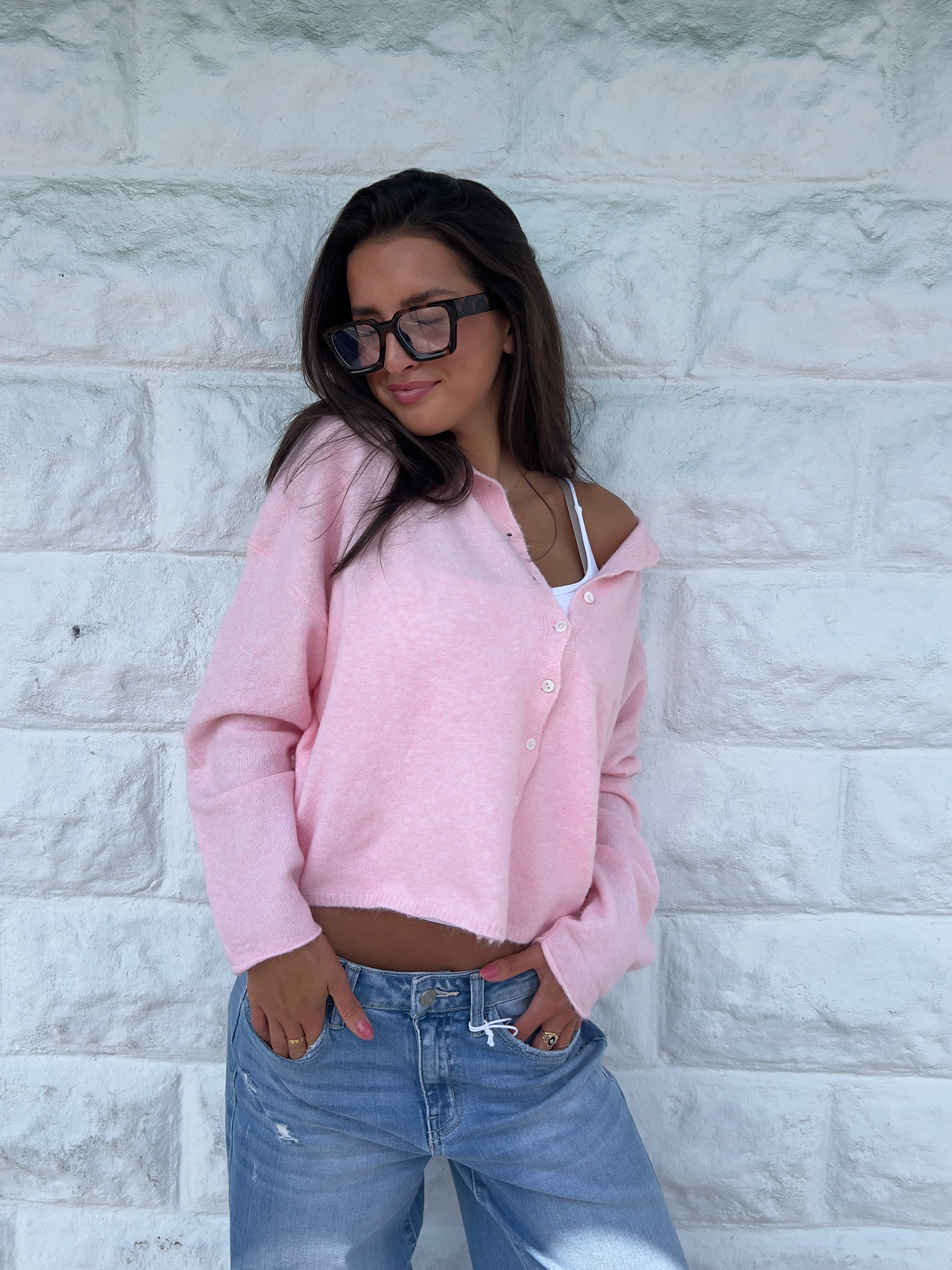 The Baby Pink It Girl Sweater