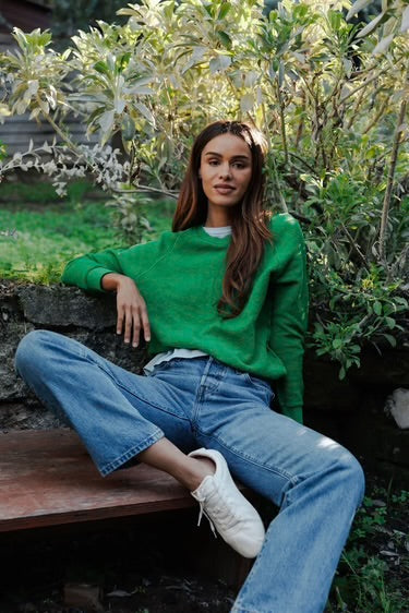 Ziggy Grass Green Pullover