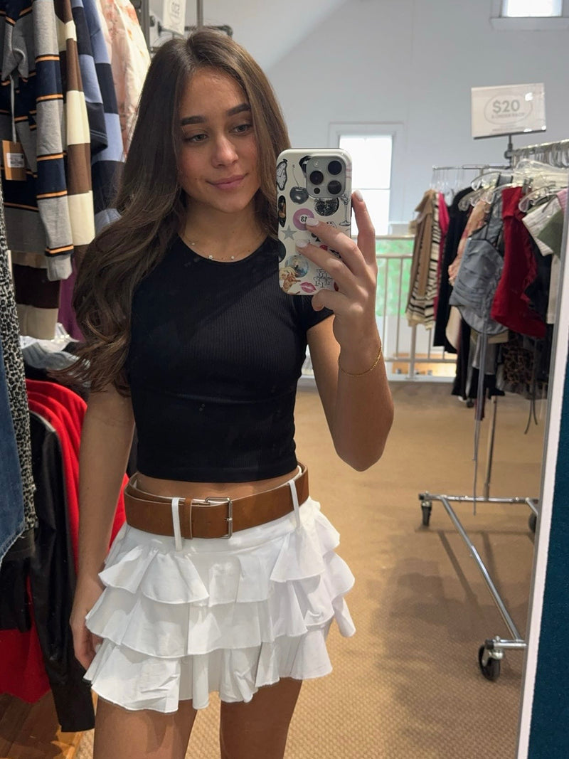 Zenia Off White Skort