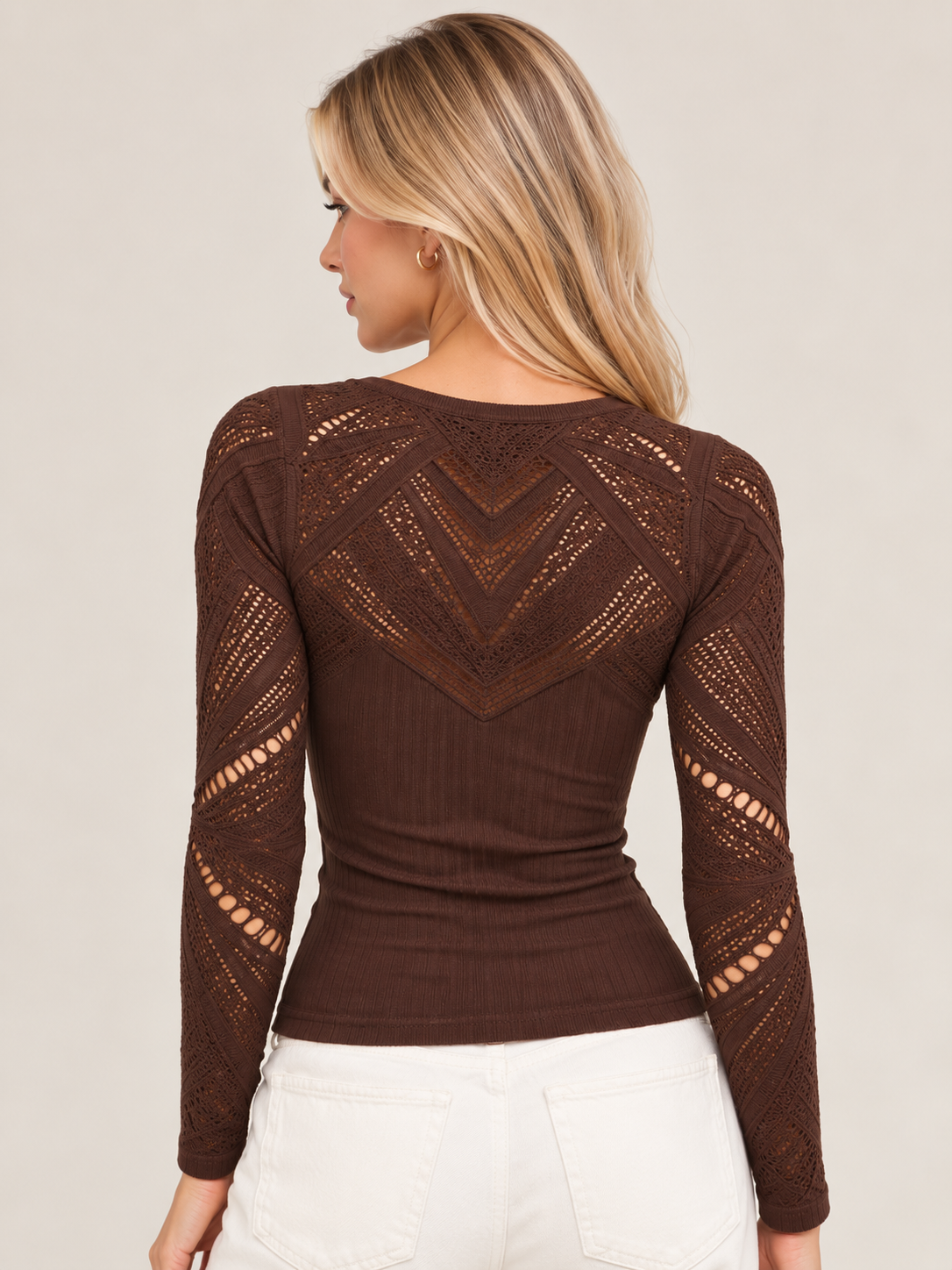 Brielle Second Skin Seamless Lace Top