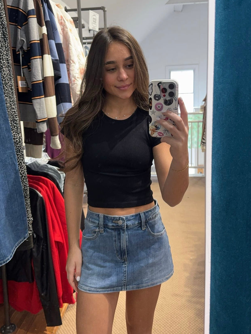 Classic Mini Denim Skort