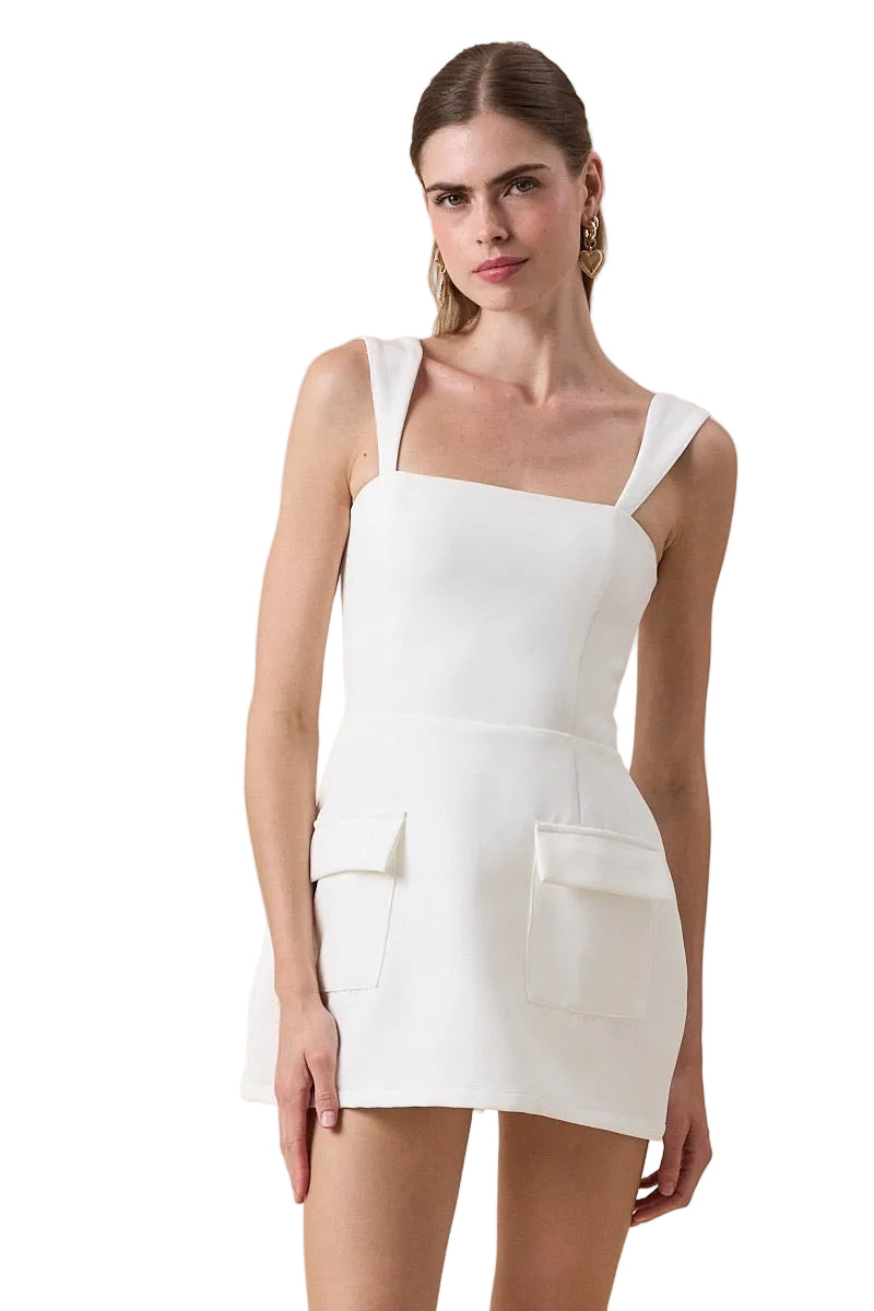 West Village Dress Romper White S / White West Village Dress Romper White S / White