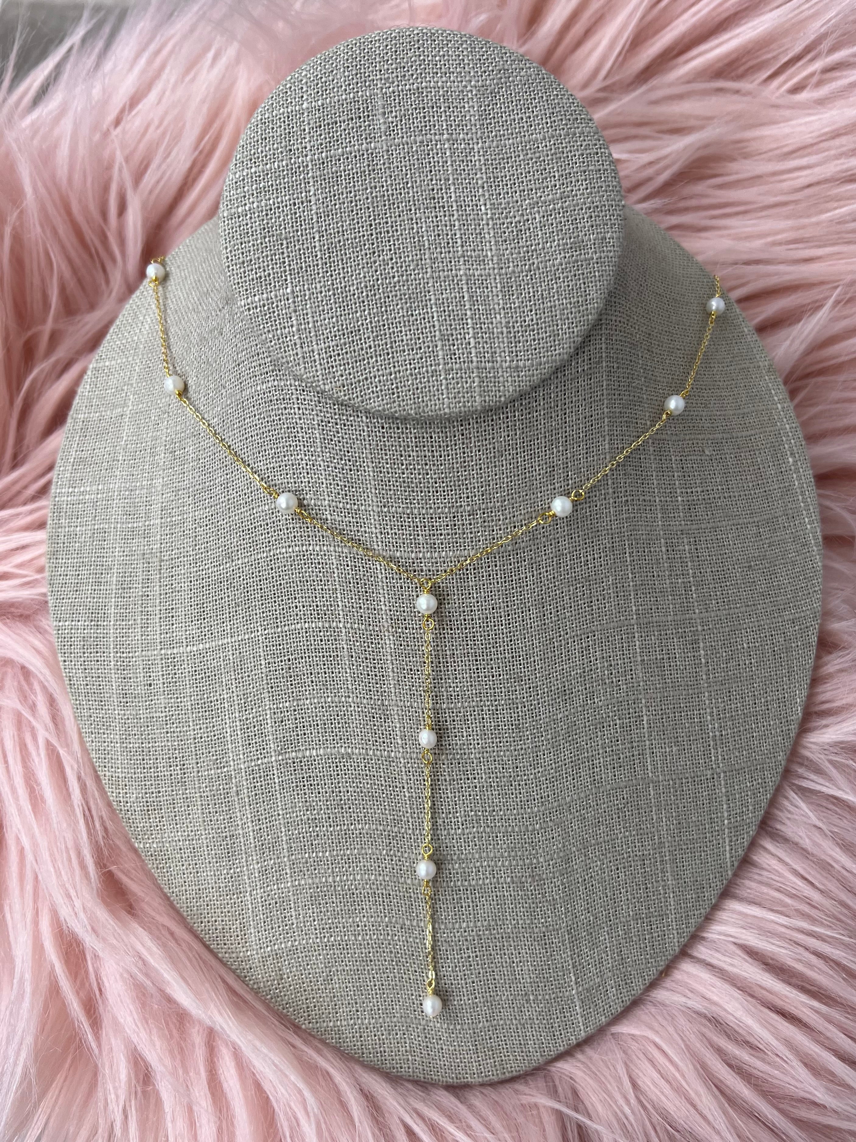 Pearls by the Yard Lariat Necklace