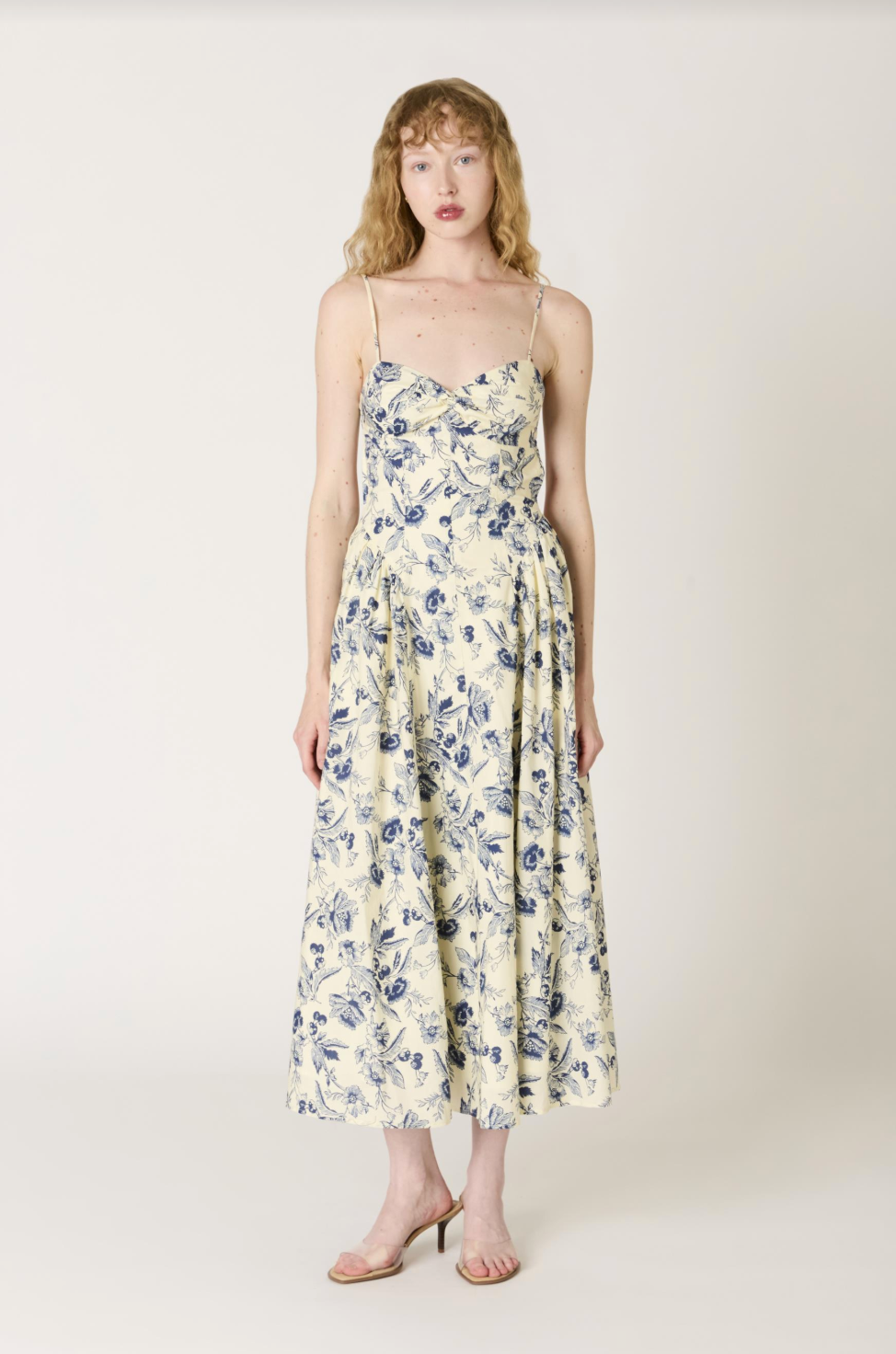 NIA Destene Floral Midi Dress