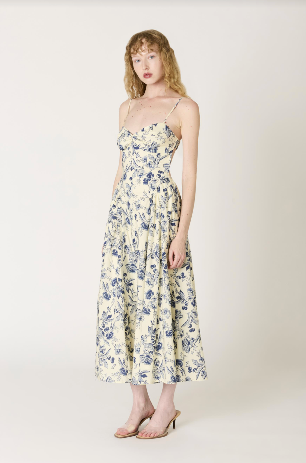 NIA Destene Floral Midi Dress