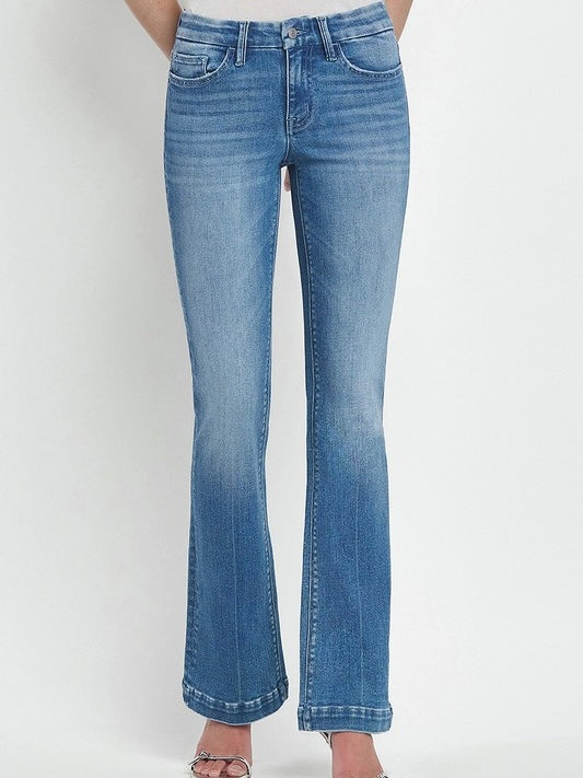 Midrise Seamless Waistband Bootcut Jean