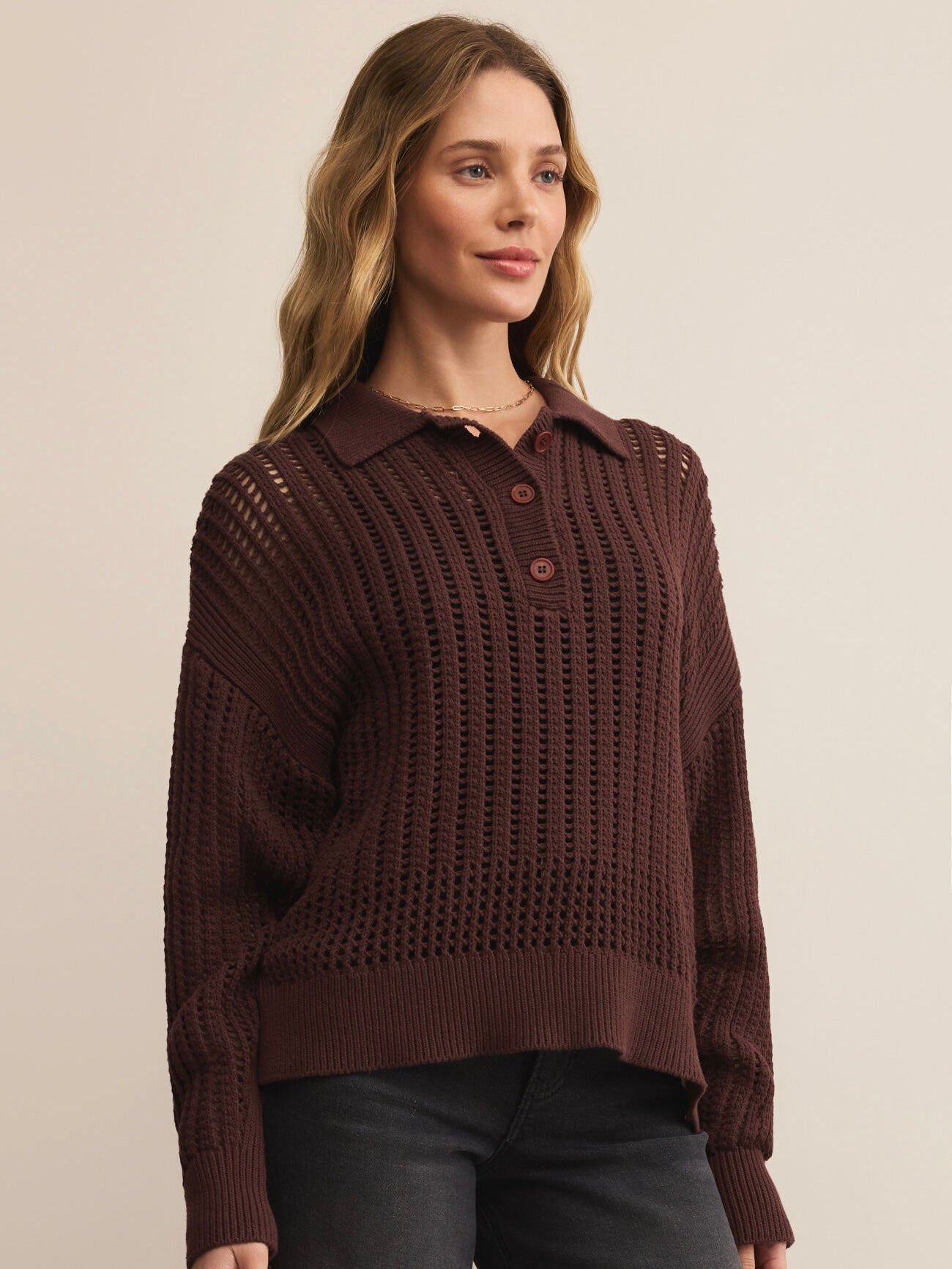 LOOKING GLASS POLO SWEATER