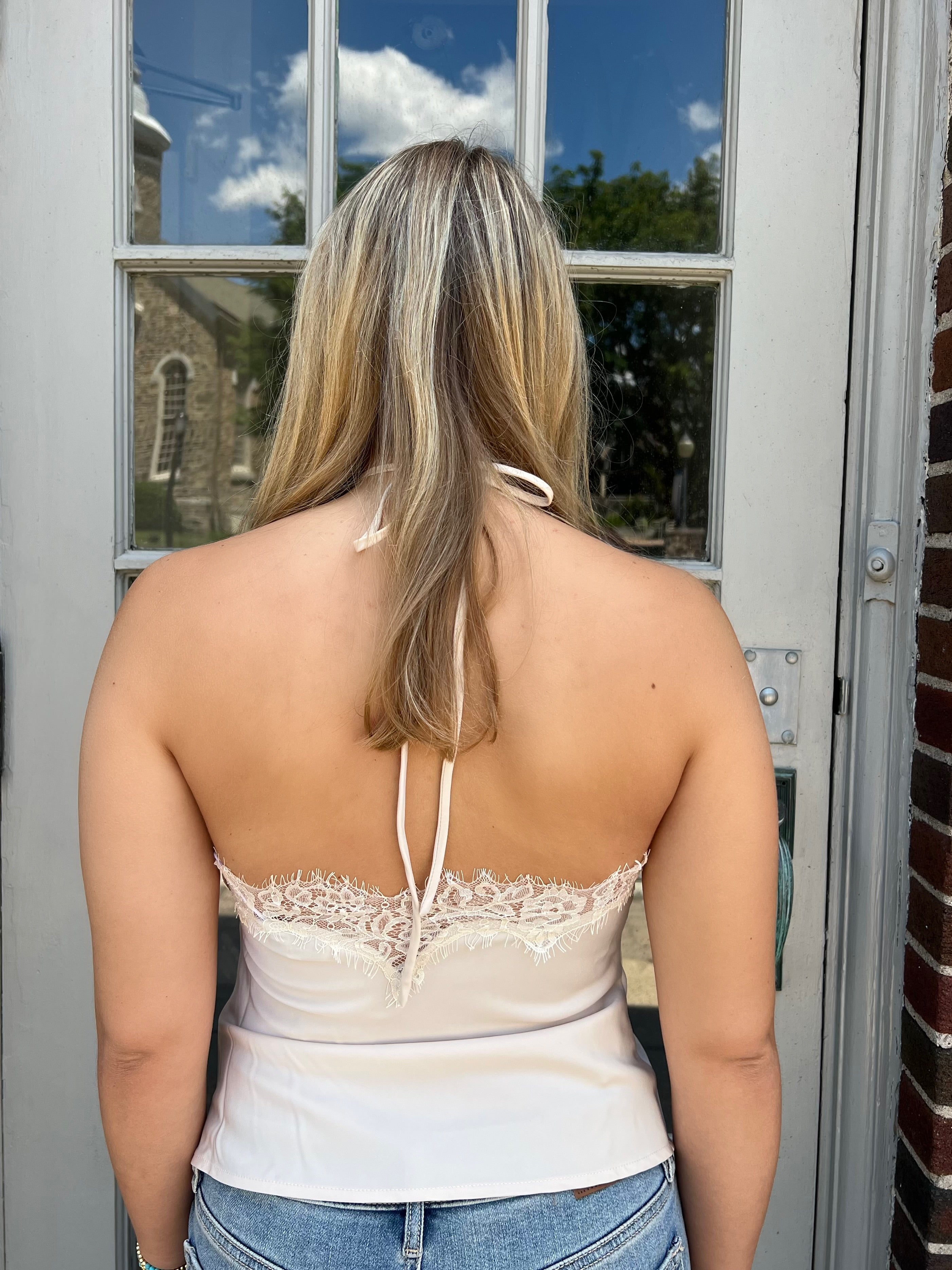 The Seraphina Satin Halter