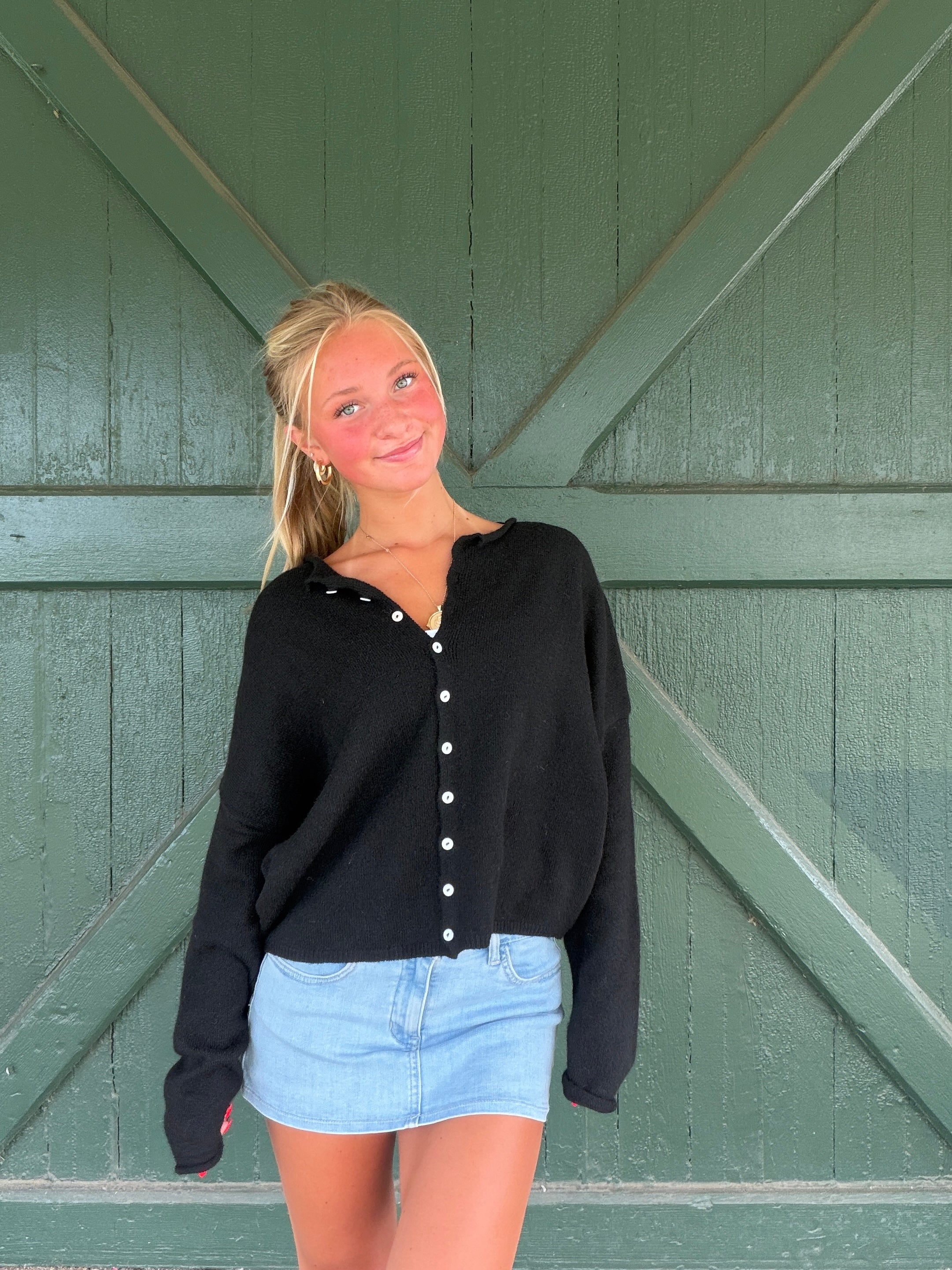 The It Girl Cardigan - Black