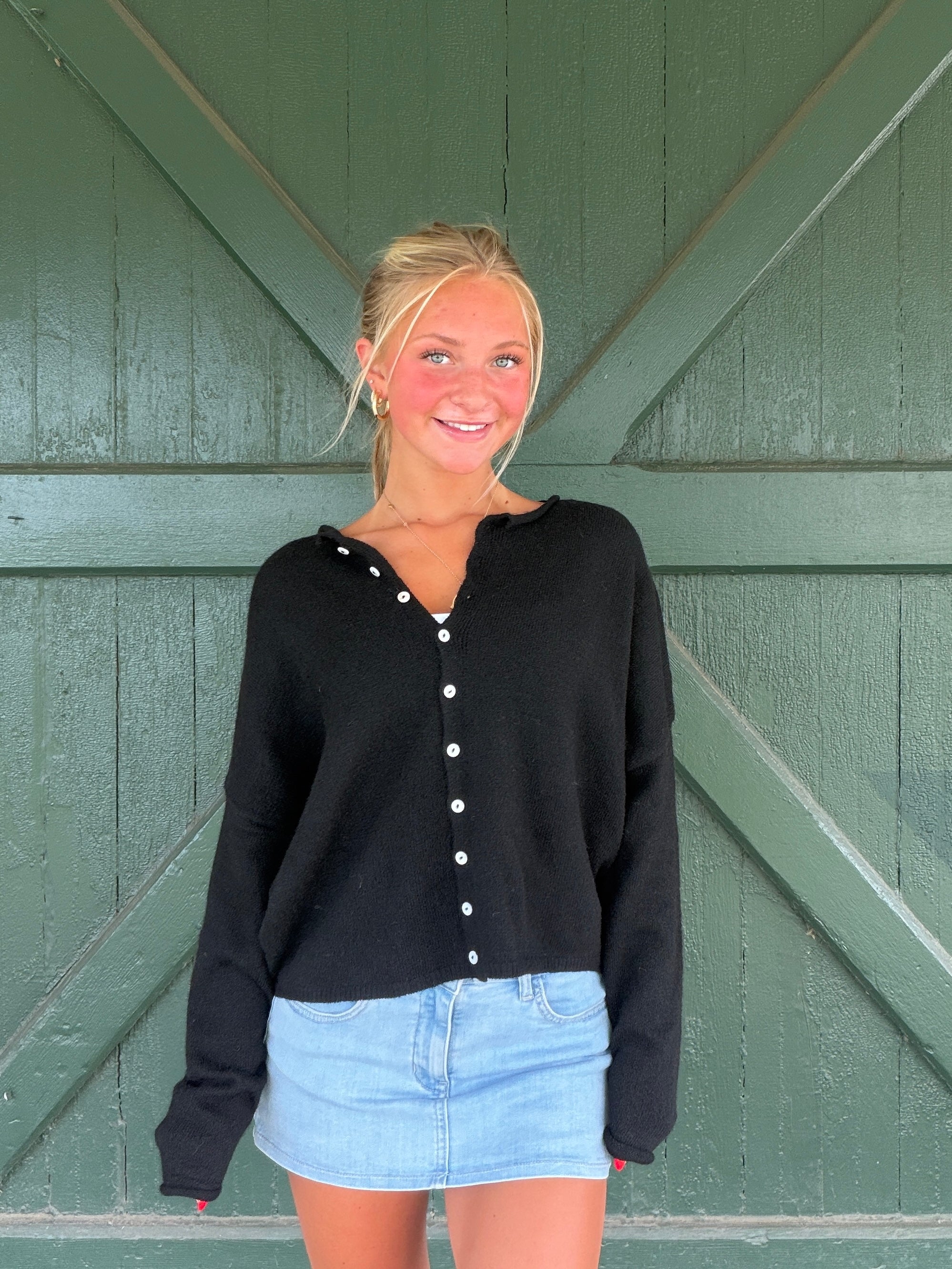 The It Girl Cardigan - Black