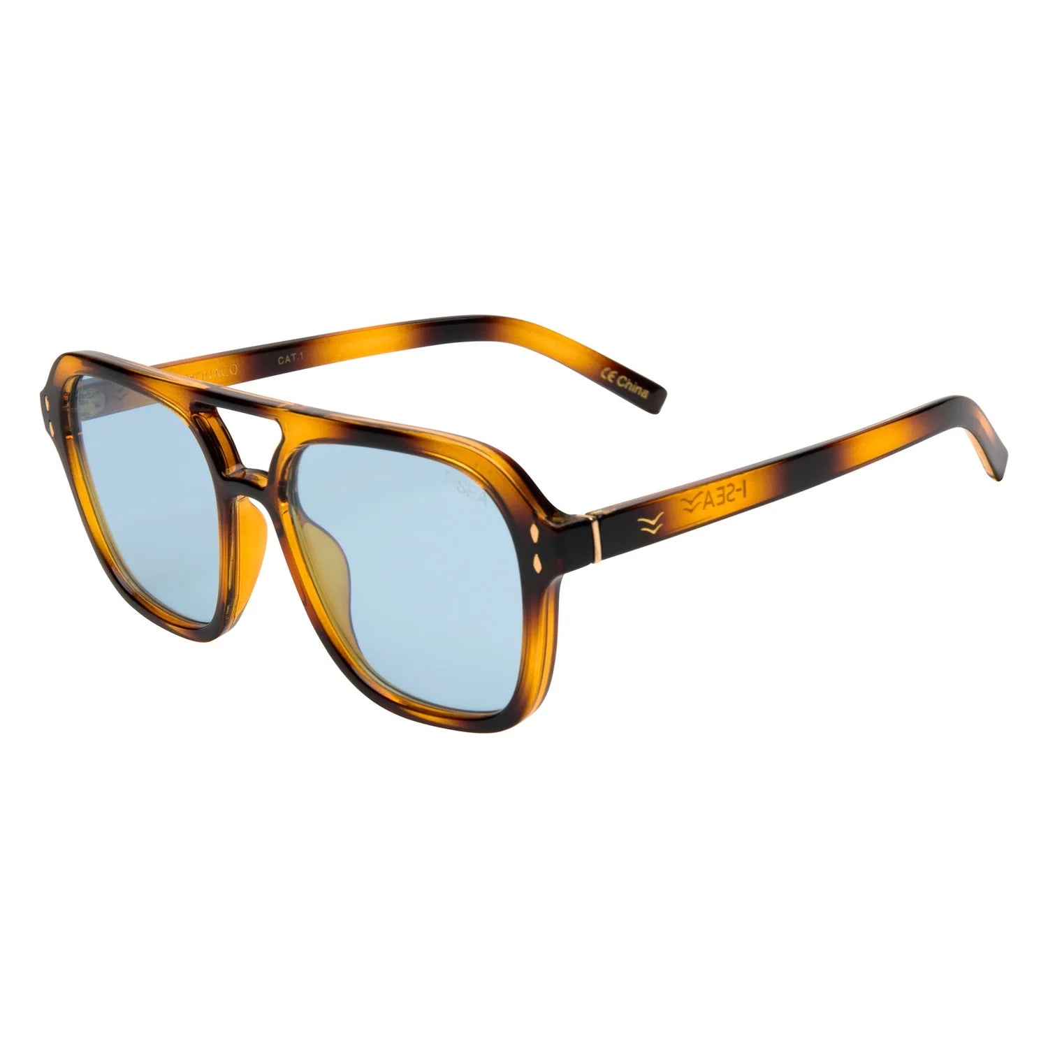 I-SEA Monaco Sunglasses – Tiger / Ocean Polarized Lens