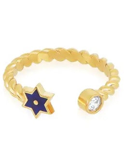 Star of David Adjustable Ring