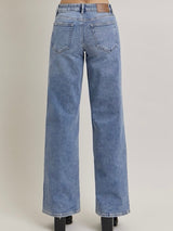 Nori Mid Rise Wide Leg Jean Medium Dark Wash