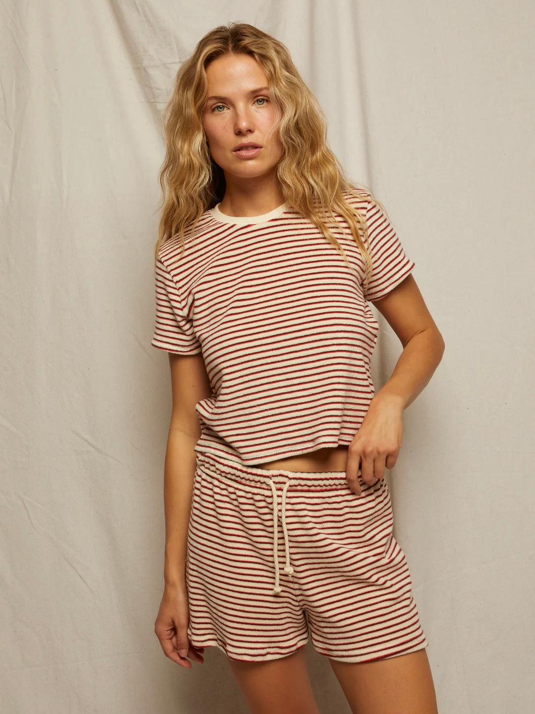 Bree Loop Terry Stripe Tee