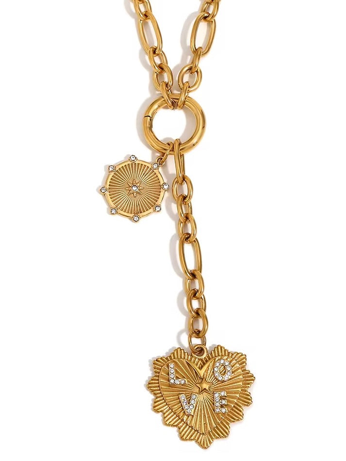 Skylar Love Medallion Necklace
