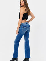 Happi Mid Rise Flare Jean with Patch Pocket