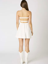 Nora White Strapless Mini Dress