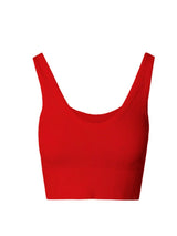 Cali Reversible Red Herringbone Crop Top