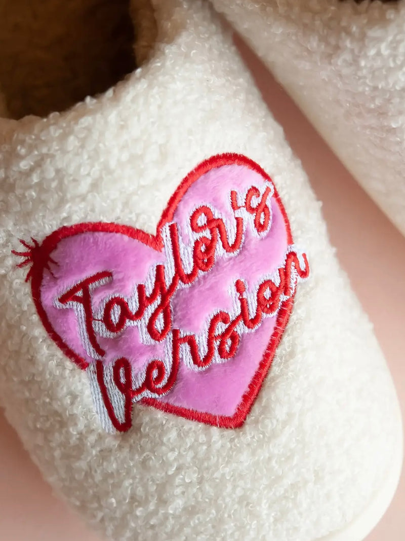 Taylor's Version Swift Plush Slippers - Perfect Gift For Fans