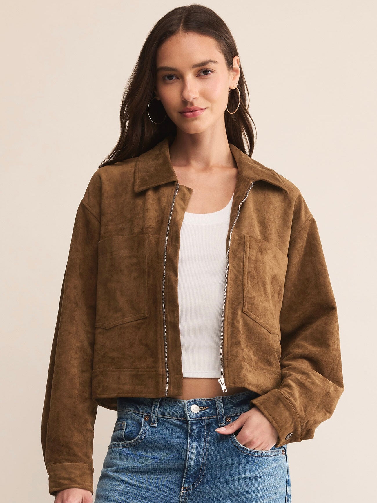Heritage Coconut Suede Jacket