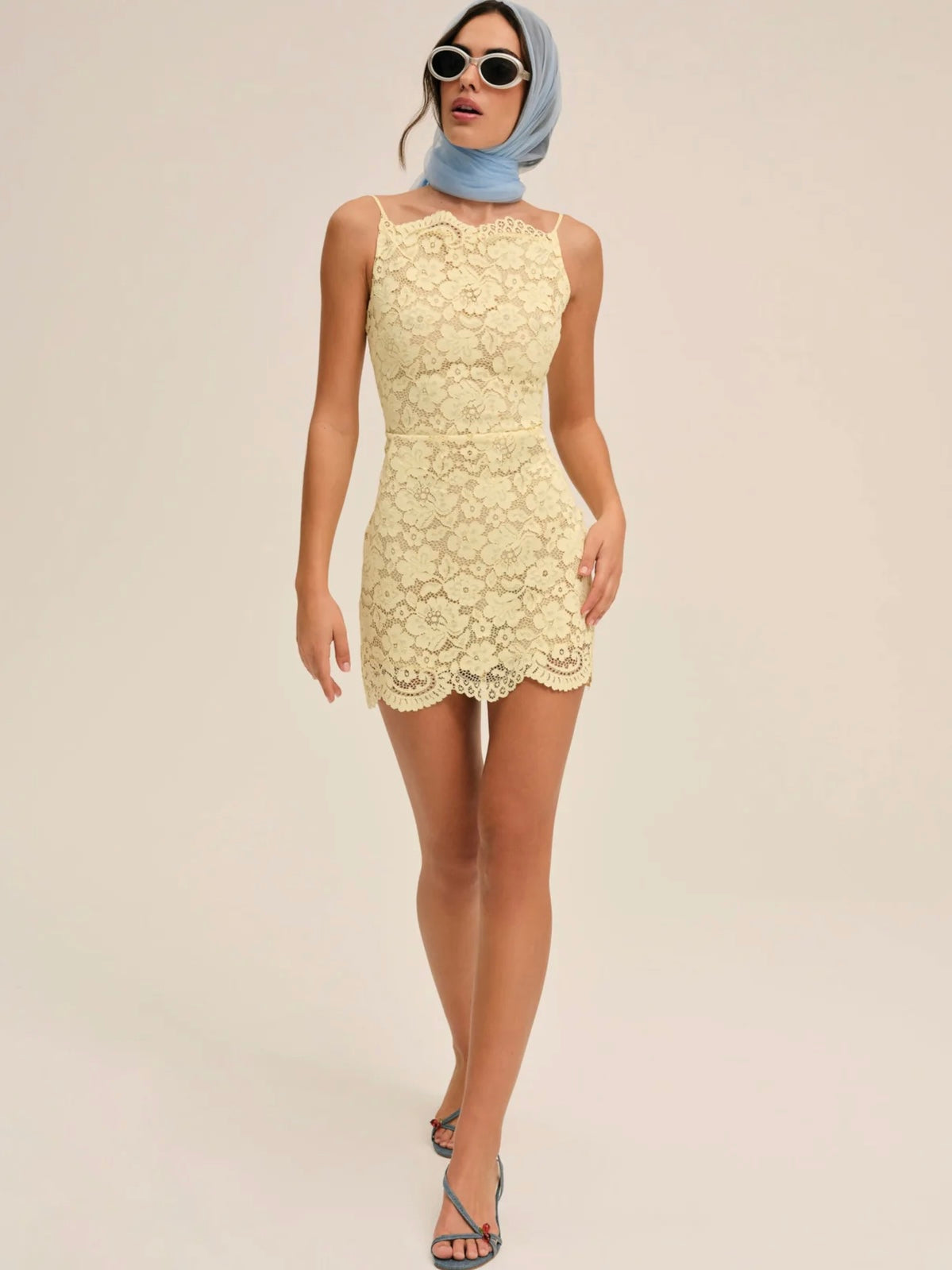 Lakeside Yellow Mini Dress