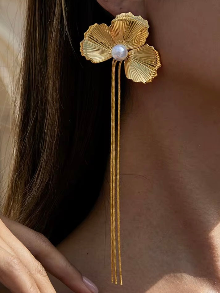 Flora Large Statement Earring