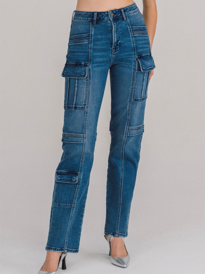 Tracey Soft Cargo Pocket Jean