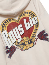 Boys Lie Breakfast Beers Racer Hoodie