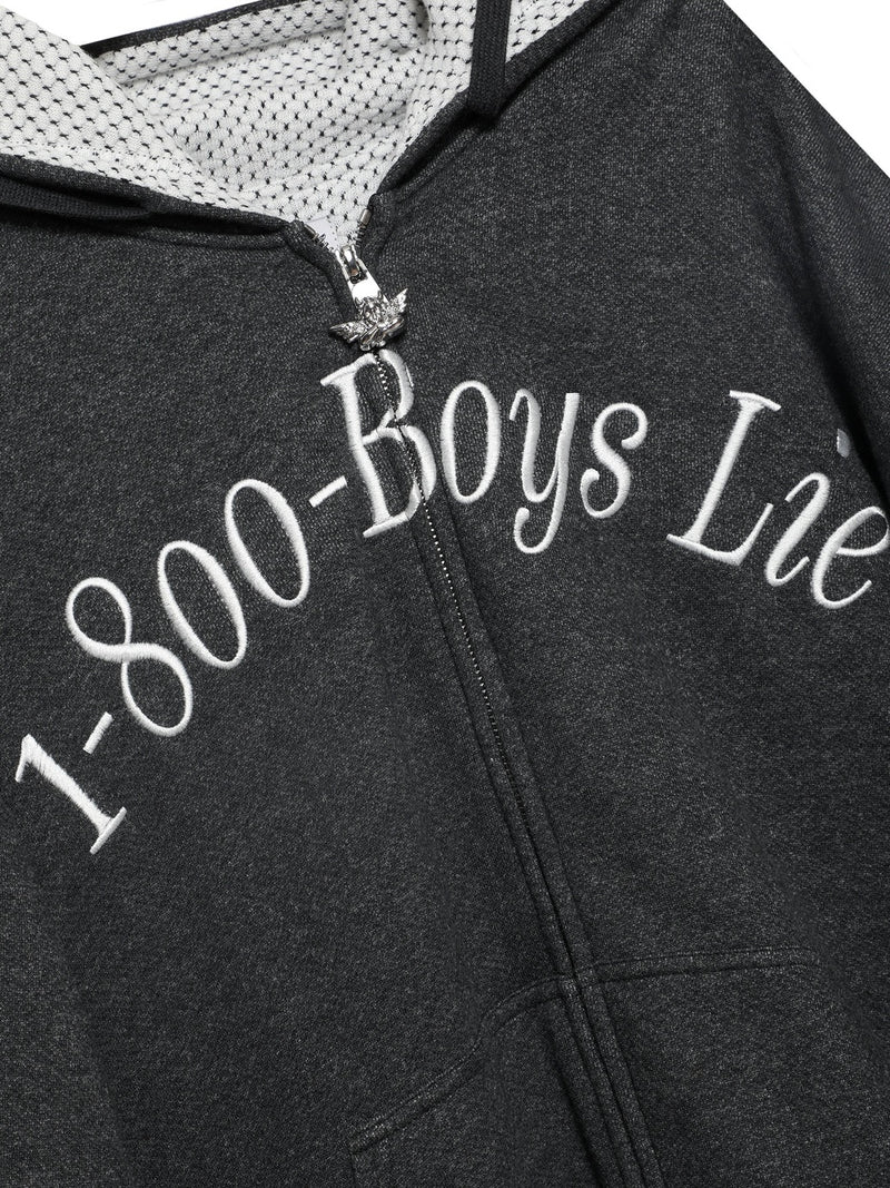 Boys Lie 1-800 Black Refresh Harley Hoodie