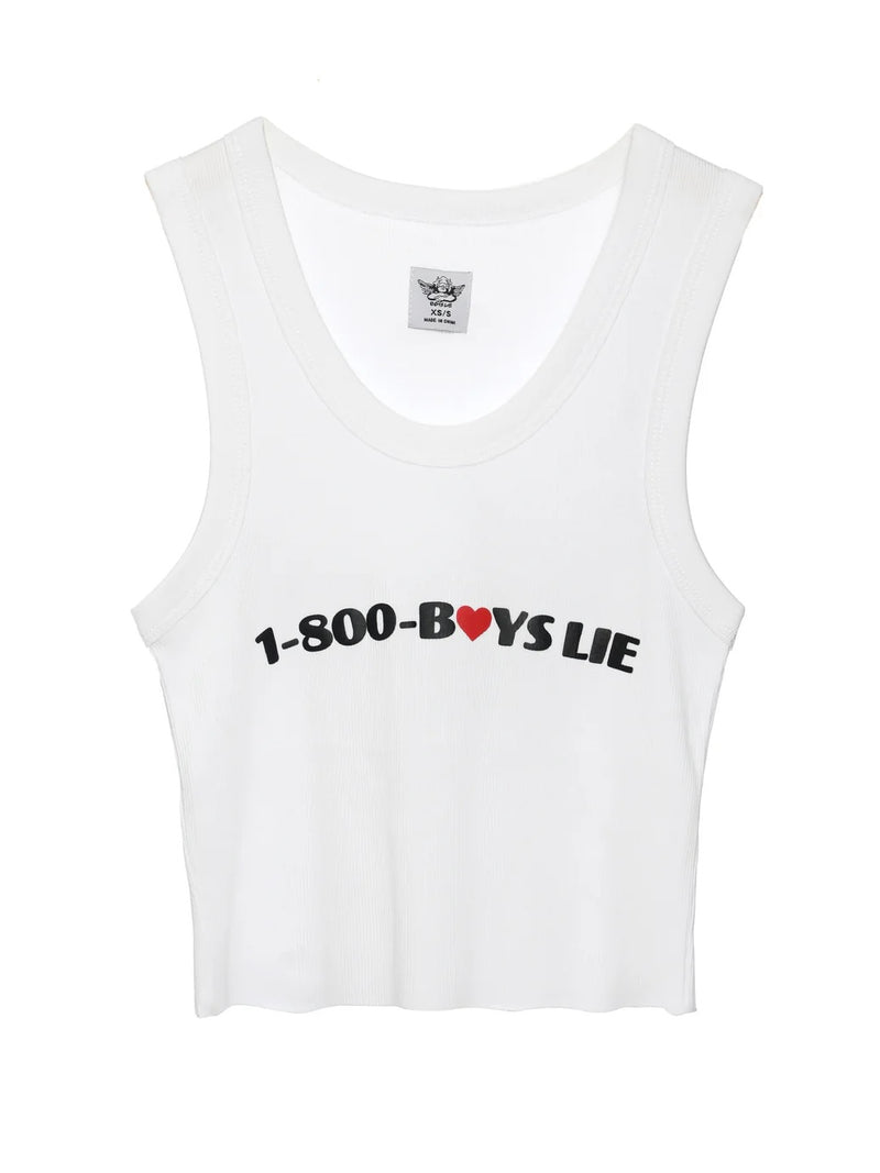 Boys Lie White 1-800 Randy Tank