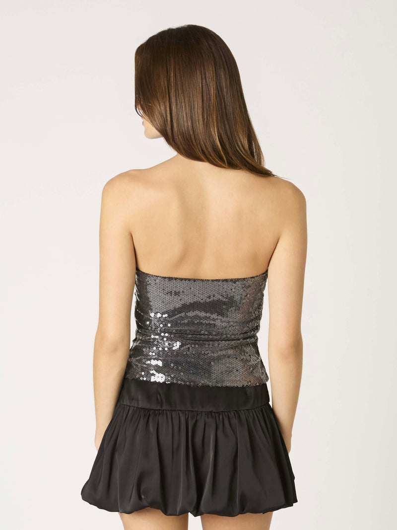 Celebrate Sequin Strapless Top