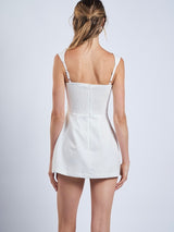 West Village White Dress Romper