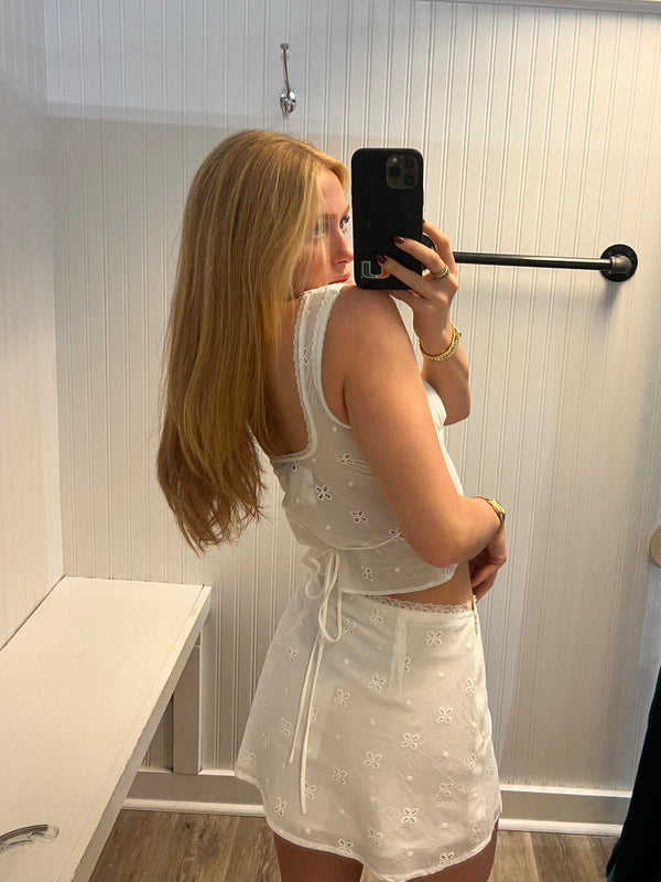 Larissa Delicate White Skirt