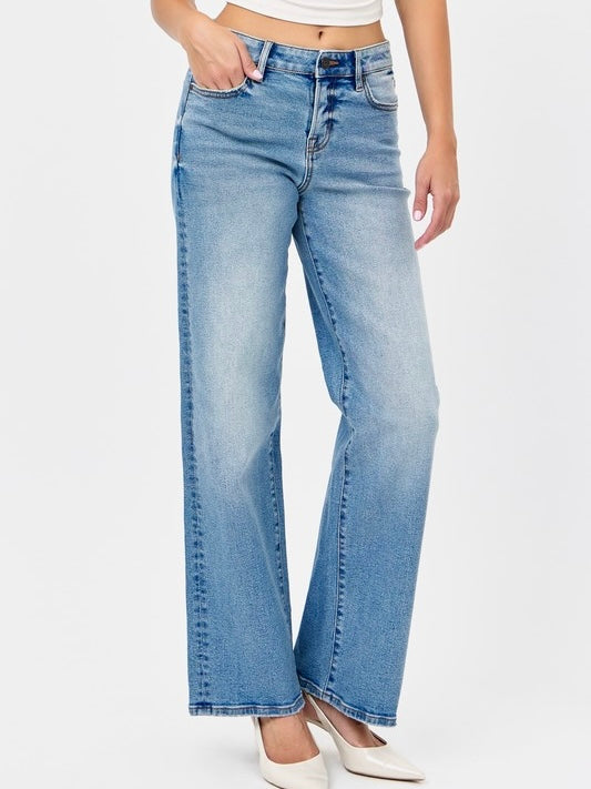 Hidden Mid Rise Dad Jean